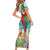 Aloha Hawaii Christmas Short Sleeve Bodycon Dress It's 5 o'clock Somewhere