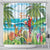 Aloha Hawaii Christmas Shower Curtain It's 5 o'clock Somewhere