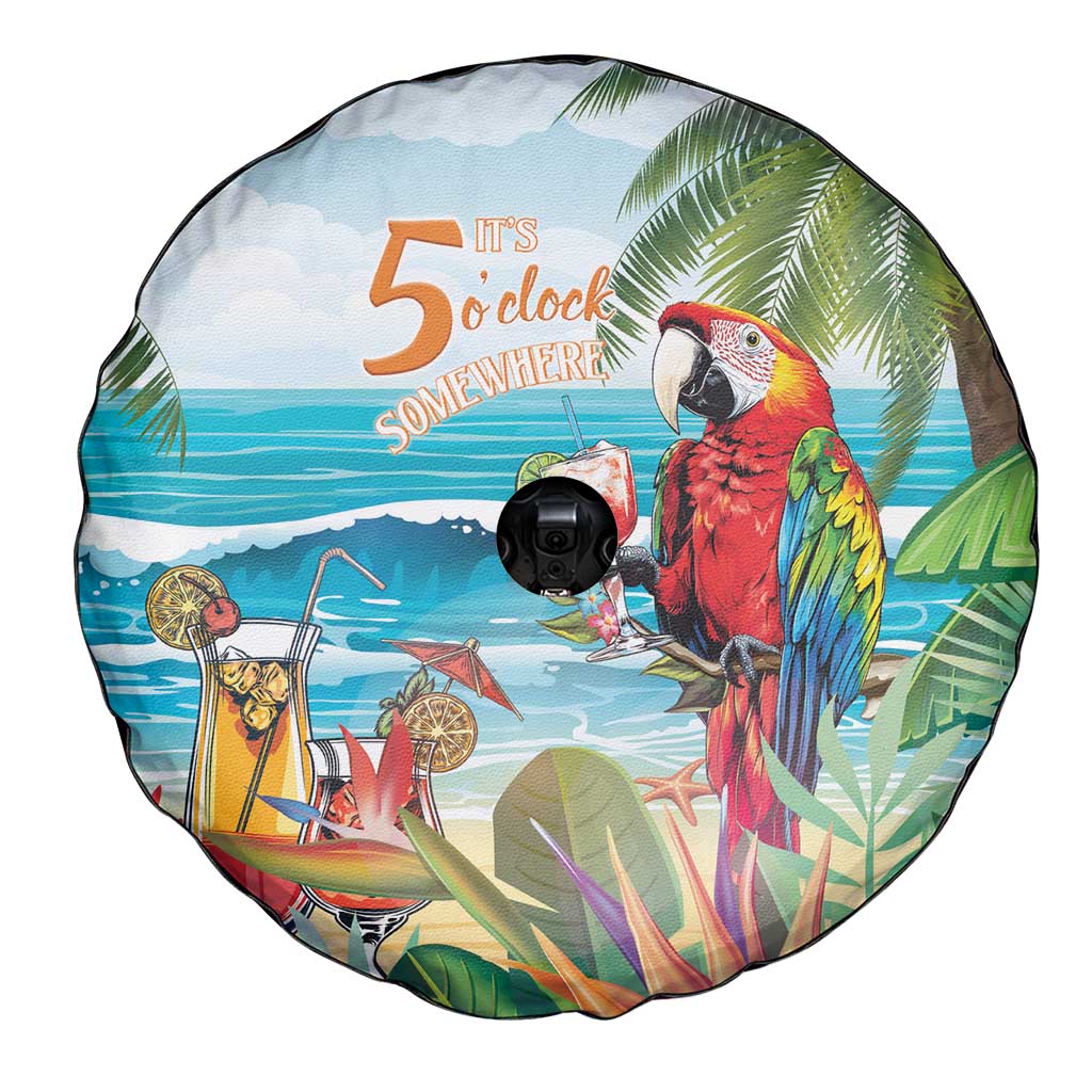 Aloha Hawaii Christmas Spare Tire Cover It's 5 o'clock Somewhere