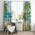 Aloha Hawaii Christmas Window Curtain It's 5 o'clock Somewhere