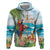 Aloha Hawaii Christmas Zip Hoodie It's 5 o'clock Somewhere