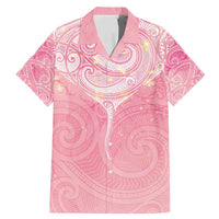Breast Cancer Awareness Maori Aotearoa Family Matching Mermaid Dress and Hawaiian Shirt Manta Ray - Pink Glaze - Polynesian Pride