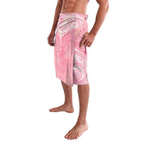 Breast Cancer Awareness Maori Aotearoa Lavalava Manta Ray - Pink Glaze - Polynesian Pride