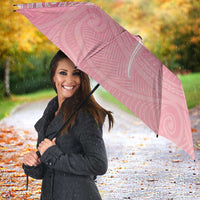 Breast Cancer Awareness Maori Aotearoa Umbrella Manta Ray - Pink Glaze - Polynesian Pride