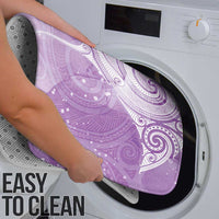 Epilepsy Awareness Maori Aotearoa Bathroom Set Manta Ray - Purple Glaze - Polynesian Pride