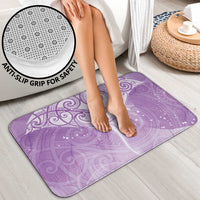 Epilepsy Awareness Maori Aotearoa Bathroom Set Manta Ray - Purple Glaze - Polynesian Pride