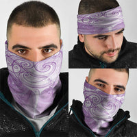 Epilepsy Awareness Maori Aotearoa Neck Gaiter Manta Ray - Purple Glaze - Polynesian Pride