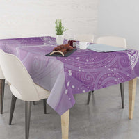 Epilepsy Awareness Maori Aotearoa Tablecloth Manta Ray - Purple Glaze - Polynesian Pride