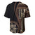 Samoa Siapo Motif Baseball Jersey Classic Style - Black Ver02 LT7 - Polynesian Pride