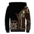 Samoa Siapo Motif Sherpa Hoodie Classic Style - Black Ver02 LT7 - Polynesian Pride