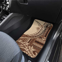 Samoa Siapo Mamanu Car Mats Plumeria Mocha Motifs LT7 - Polynesian Pride