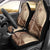 Samoa Siapo Mamanu Car Seat Cover Plumeria Mocha Motifs