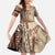 Samoa Siapo Mamanu Family Matching Short Sleeve Bodycon Dress and Hawaiian Shirt Plumeria Mocha Motifs