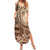 Samoa Siapo Mamanu Family Matching Summer Maxi Dress and Hawaiian Shirt Plumeria Mocha Motifs