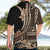 Samoa Siapo Mamanu Hawaiian Shirt Plumeria Black Motifs