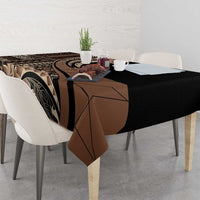 Samoa Siapo Mamanu Tablecloth Plumeria Black Motifs LT7 - Polynesian Pride