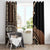 Samoa Siapo Mamanu Window Curtain Plumeria Black Motifs