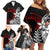 Valentine New Zealand Family Matching Off Shoulder Short Dress and Hawaiian Shirt Aotearoa Couple Maori Aroha Ki a Koe LT7 - Polynesian Pride