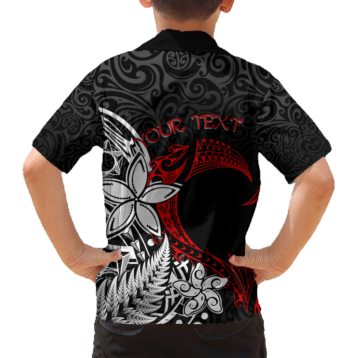 Valentine New Zealand Family Matching Short Sleeve Bodycon Dress and Hawaiian Shirt Aotearoa Couple Maori Aroha Ki a Koe LT7 - Polynesian Pride