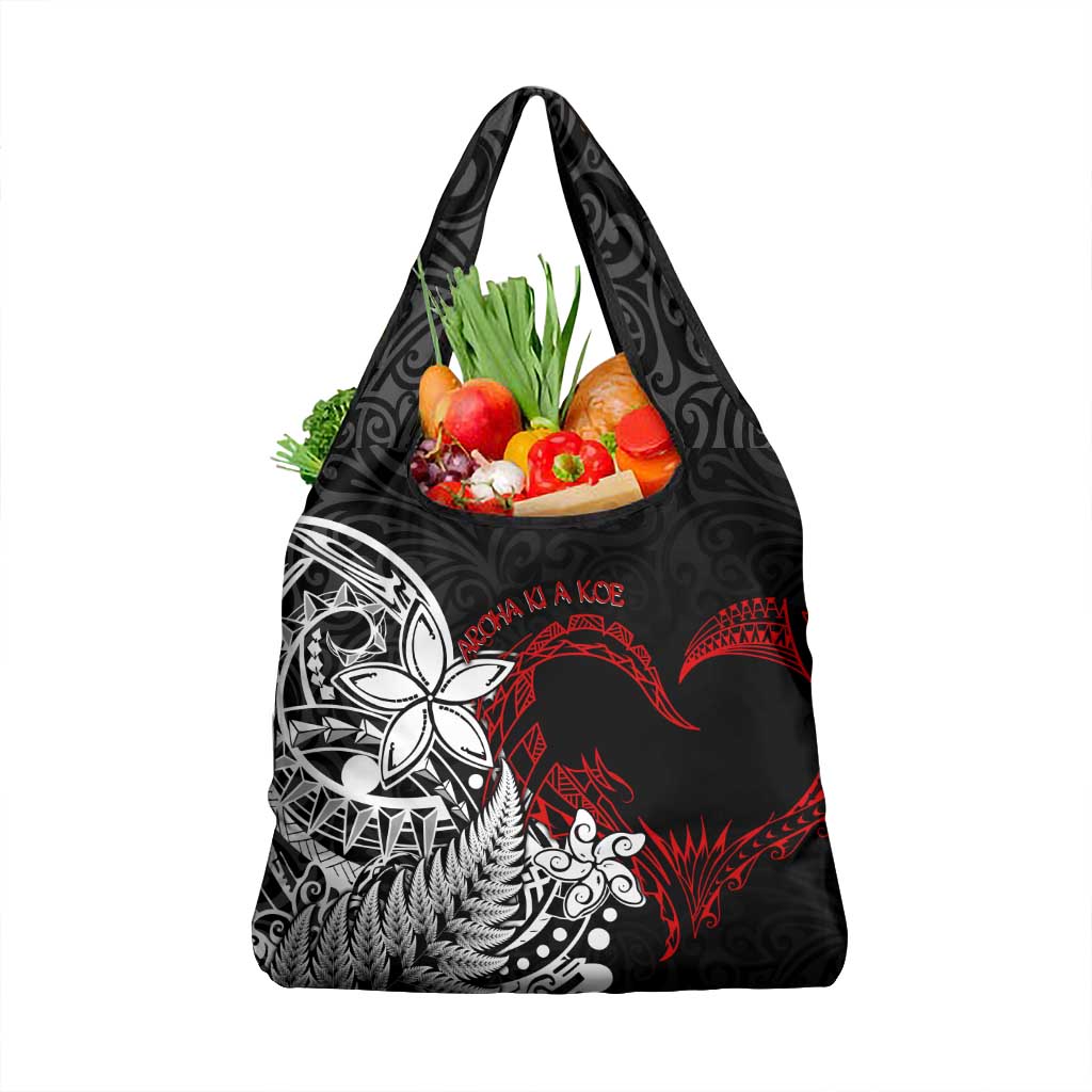 Valentine New Zealand Grocery Bag Aotearoa Couple Maori Aroha Ki a Koe