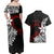 New Zealand Aotearoa Valentine Couples Matching Off Shoulder Maxi Dress and Hawaiian Shirt Couple Maori Aroha Ki a Koe Ver.02 LT7 - Polynesian Pride