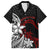 New Zealand Aotearoa Valentine Family Matching Off Shoulder Short Dress and Hawaiian Shirt Couple Maori Aroha Ki a Koe Ver.02 LT7 Dad's Shirt - Short Sleeve Black - Polynesian Pride