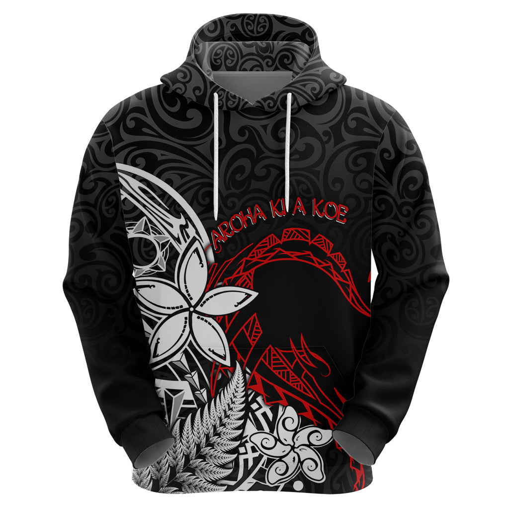 New Zealand Aotearoa Valentine Zip Hoodie Couple Maori Aroha Ki a Koe Ver.02 LT7 - Polynesian Pride