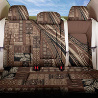 Pasifika Women's Day - Samoa Siapo Malu Tattoo Inspired Back Car Seat Cover Brown LT7 One Size Brown - Polynesian Pride