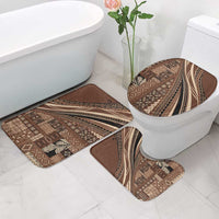 Pasifika Women's Day - Samoa Siapo Malu Tattoo Inspired Bathroom Set Brown LT7 - Polynesian Pride