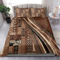 Pasifika Women's Day - Samoa Siapo Malu Tattoo Inspired Bedding Set Brown LT7 - Polynesian Pride