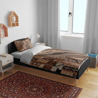 Pasifika Women's Day - Samoa Siapo Malu Tattoo Inspired Bedding Set Brown LT7 - Polynesian Pride