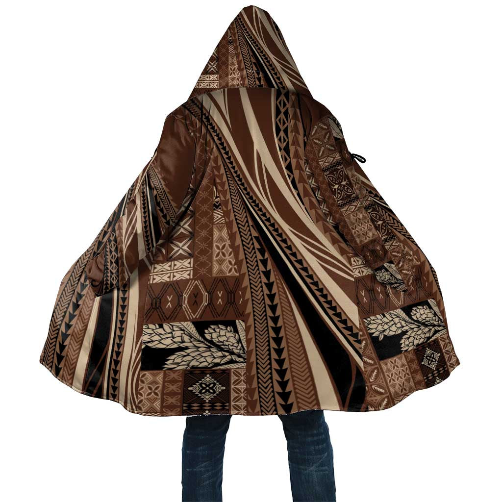 Pasifika Women's Day - Samoa Siapo Malu Tattoo Inspired Cloak Brown LT7 Unisex Brown - Polynesian Pride