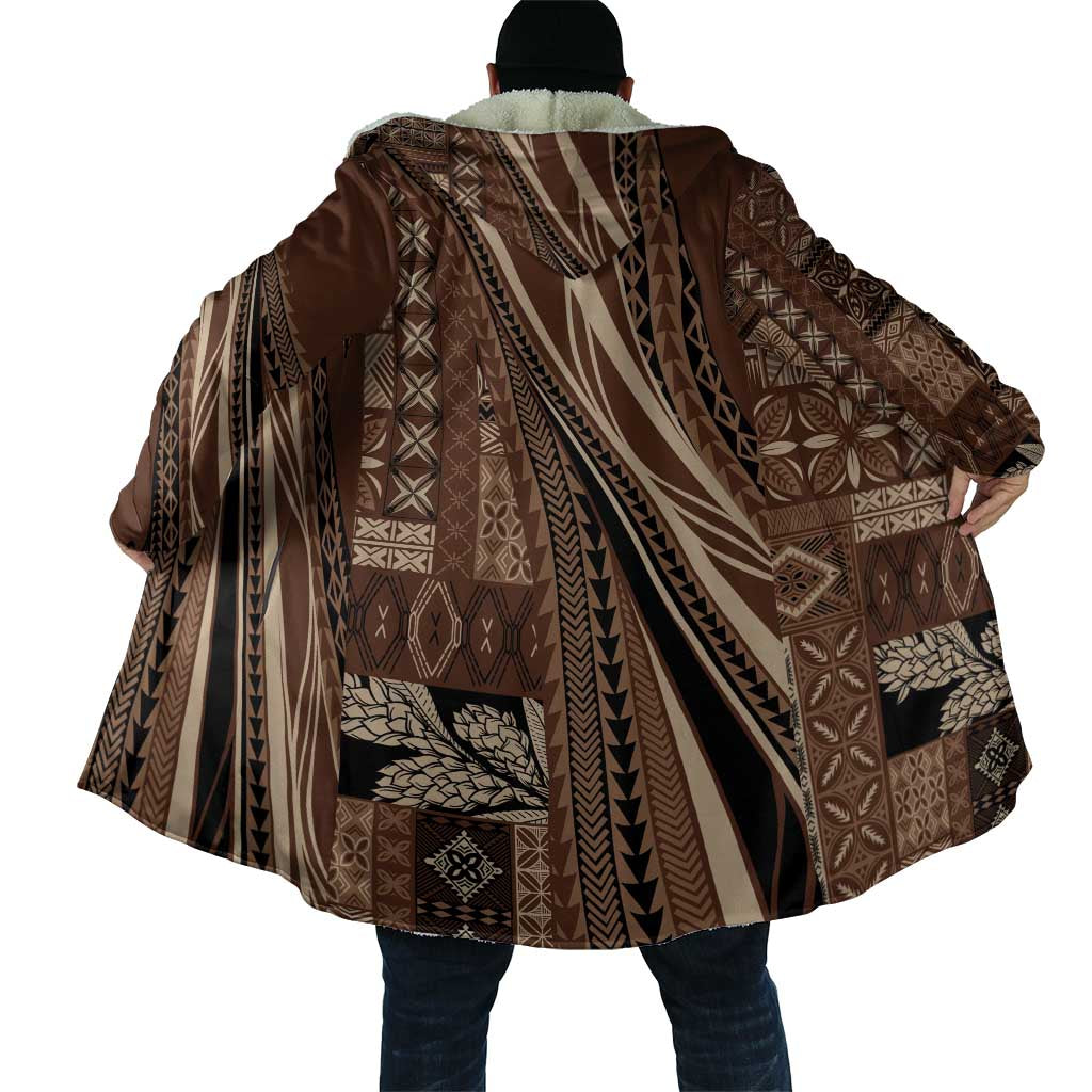 Pasifika Women's Day - Samoa Siapo Malu Tattoo Inspired Cloak Brown LT7 - Polynesian Pride