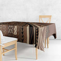 Pasifika Women's Day - Samoa Siapo Malu Tattoo Inspired Tablecloth Brown LT7 - Polynesian Pride