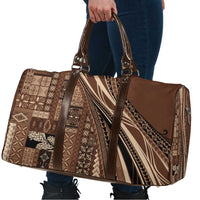 Pasifika Women's Day - Samoa Siapo Malu Tattoo Inspired Travel Bag Brown LT7 - Polynesian Pride