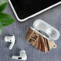 Pasifika Women's Day - Samoa Siapo Malu Tattoo Inspired AirPods Case Beige LT7 - Polynesian Pride