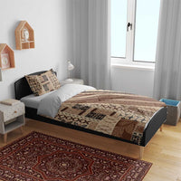 Pasifika Women's Day - Samoa Siapo Malu Tattoo Inspired Bedding Set Beige LT7 - Polynesian Pride
