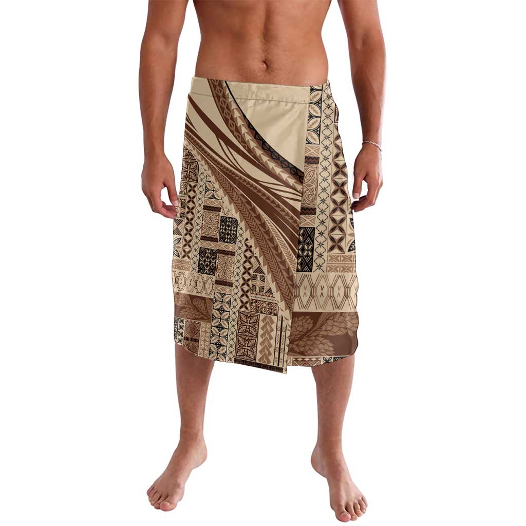 Pasifika Women's Day - Samoa Siapo Malu Tattoo Inspired Lavalava Beige