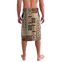 Pasifika Women's Day - Samoa Siapo Malu Tattoo Inspired Lavalava Beige