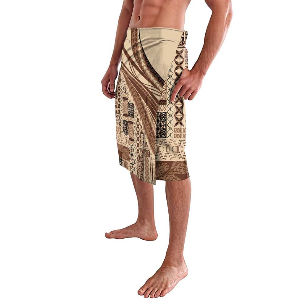 Pasifika Women's Day - Samoa Siapo Malu Tattoo Inspired Lavalava Beige