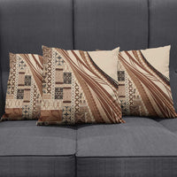 Pasifika Women's Day - Samoa Siapo Malu Tattoo Inspired Pillow Cover Beige LT7 - Polynesian Pride