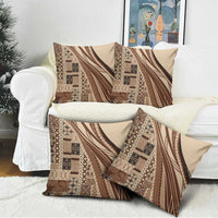 Pasifika Women's Day - Samoa Siapo Malu Tattoo Inspired Pillow Cover Beige LT7 - Polynesian Pride