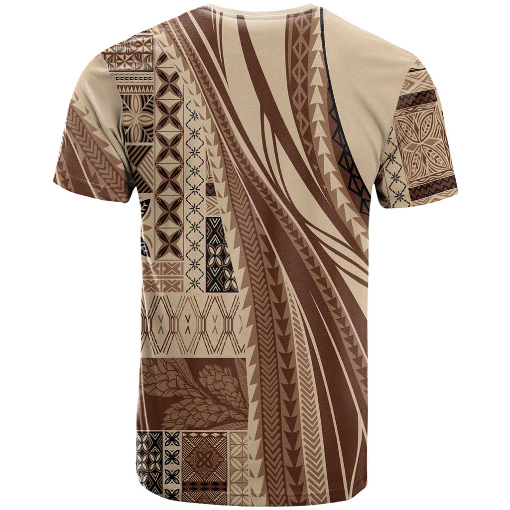 Pasifika Women's Day - Samoa Siapo Malu Tattoo Inspired T Shirt Beige LT7 - Polynesian Pride