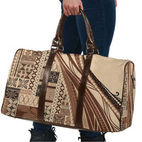 Pasifika Women's Day - Samoa Siapo Malu Tattoo Inspired Travel Bag Beige LT7 - Polynesian Pride