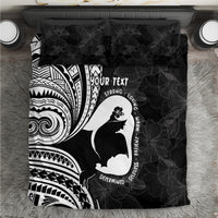Mother's Day Bedding Set Polynesia Vintage Hibiscus - Black LT7 Black - Polynesian Pride