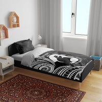 Mother's Day Bedding Set Polynesia Vintage Hibiscus - Black LT7 - Polynesian Pride