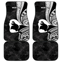 Mother's Day Car Mats Polynesia Vintage Hibiscus - Black LT7 - Polynesian Pride