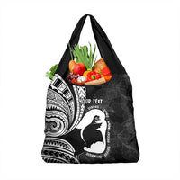 Mother's Day Grocery Bag Polynesia Vintage Hibiscus - Black LT7 1-pack One Size Black - Polynesian Pride