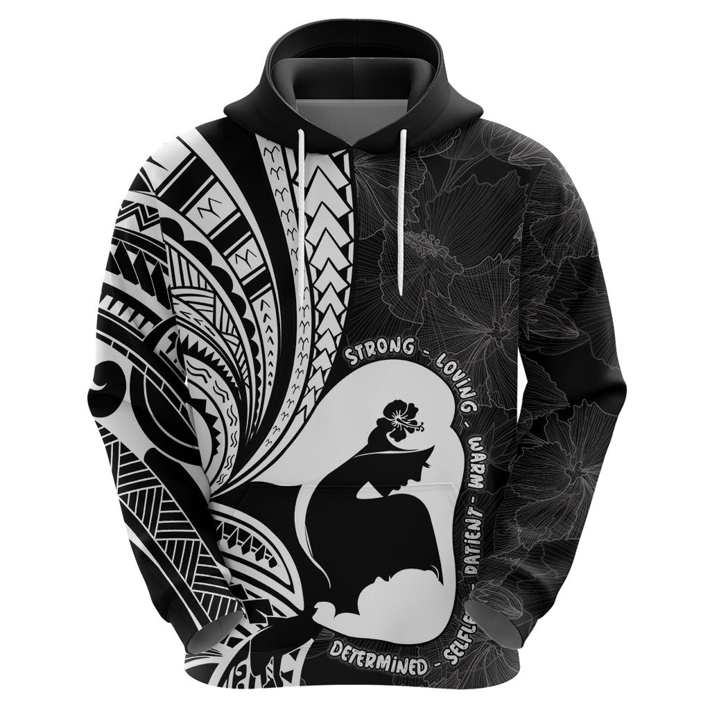 Mother's Day Hoodie Polynesia Vintage Hibiscus - Black LT7 - Polynesian Pride