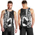 Mother's Day Men Tank Top Polynesia Vintage Hibiscus - Black